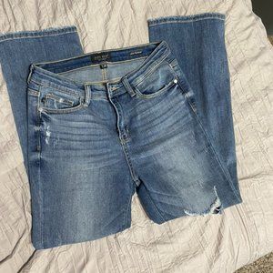 JUDY BLUE Parker High Rise Denim Cropped Bootcut Jean